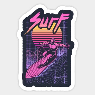 Surf the Vapor Wave Sticker